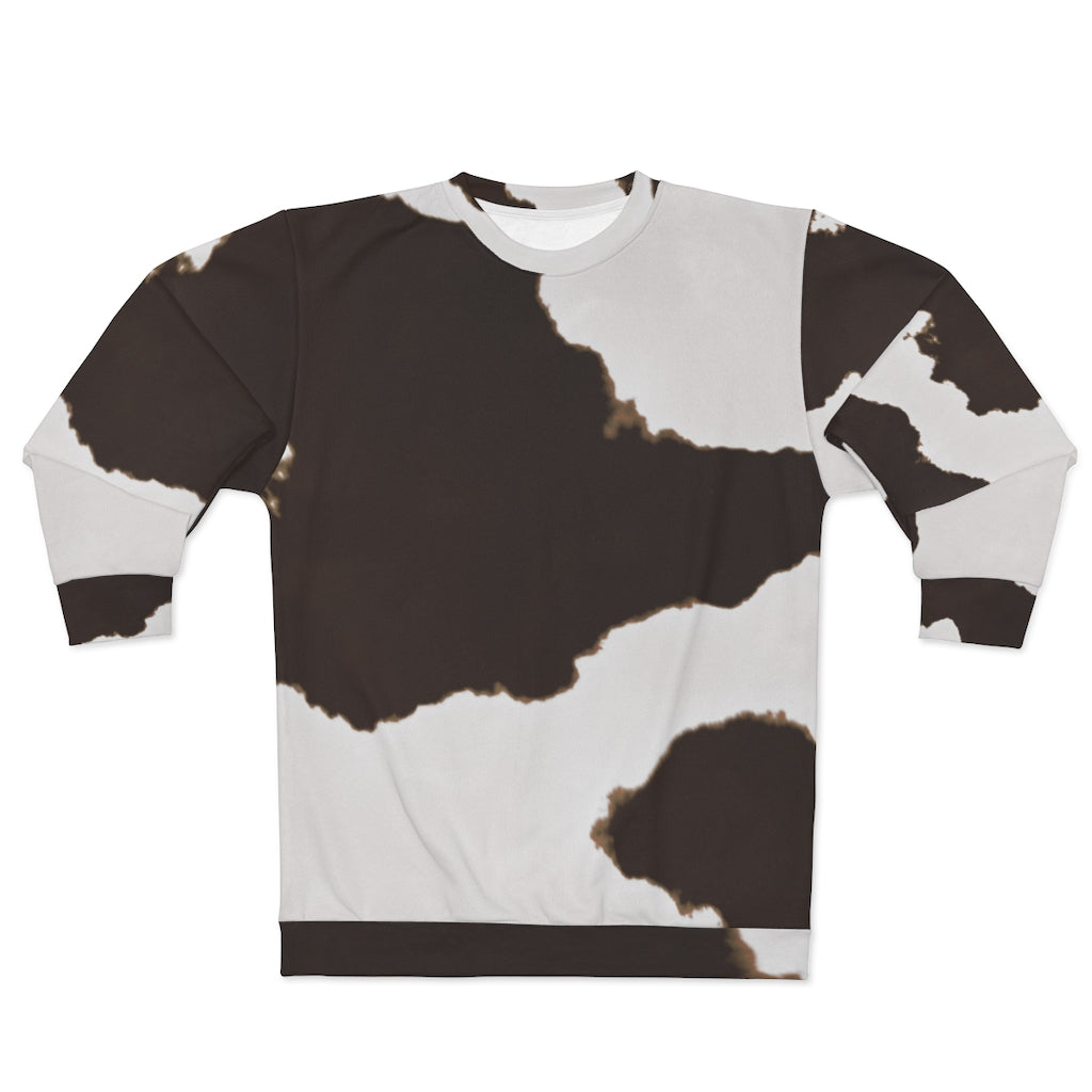 Cow print online sweatshirt