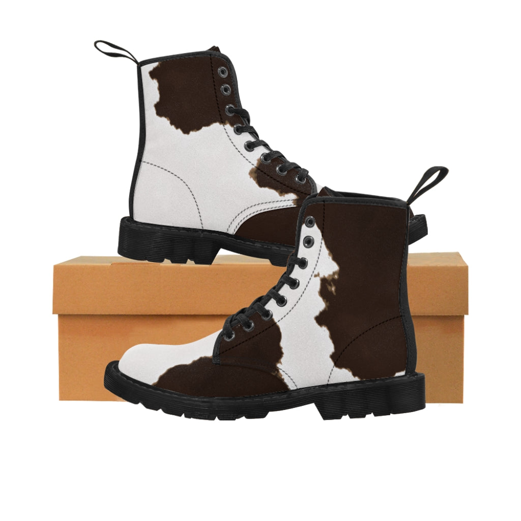 Cow Print Shoes [Womens Boots]